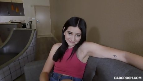 Violet Rain is a sweet teen brunette who turns into a slut when she wants to fuck