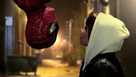 Lucky Spiderman gets a blowjob from adorable chick Capri Anderson