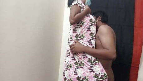 Tamil girl giving blowjob to her tenant. Use headsets for better experience. Pussy licking and ass licking.