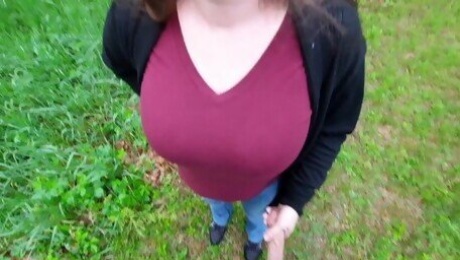 Flash my cousin's busty wife at grandma's. We fuck later in the basement bathroom.