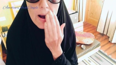 Arabic Girl Smoking With Cock And Sperm On Her Beautiful Hijab Face