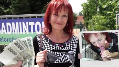 111 Mrs Irena loves money and cocks