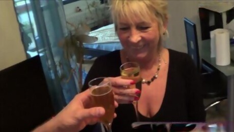 Piss Party With German Older Mature Mom And Young Guy